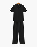 Cotton Polo & Pantalon Set