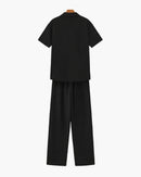 Cotton Polo & Pantalon Set